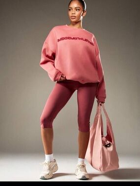 Missguided Oversized Sweatshirt in Dusty Rose
